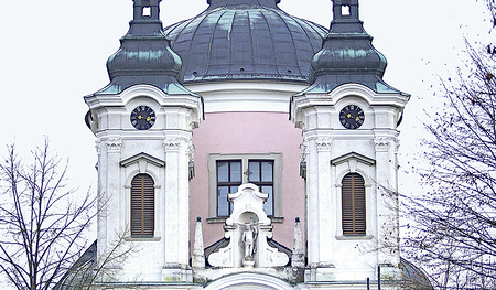 Die barocke Wallfahrtskirche von Christkindl bei Steyr