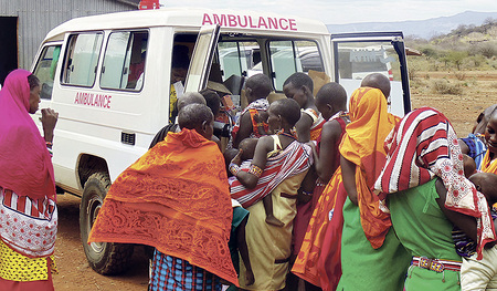 Von der MIVA finanzierte Autos sind auf allen Konti­nenten im Einsatz.