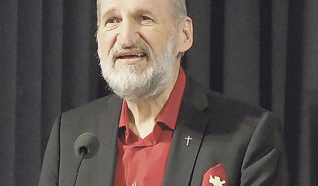 Wilhelm Vieböck bei der Solidaritätspreis-Verleihung am 14. Mai  