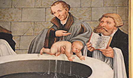 Philipp Melanchthon tauft.