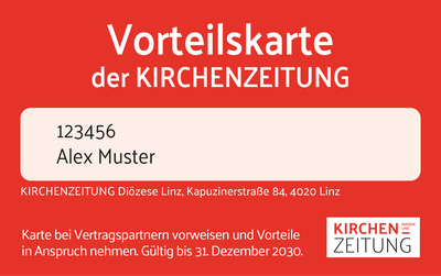 Die Vorteilskarte der Kirchenzeitung für Abonnent:innen.