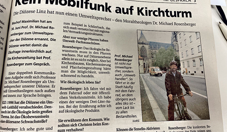 Michael Rosenberger wollte keine Mobilfunkanlagen auf Kirchtürmen sehen.