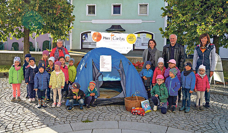 Auch die Pfarre Gschandt beteiligte sich  am „Langen Tag der Flucht“.