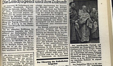 Die Erwartungen der katholischen Kirche an die Jugend waren 1958 Thema.