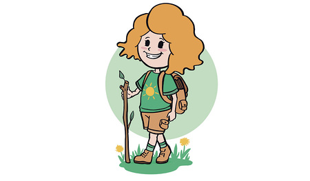 Uschi ist die Heldin von neuen Geschichten auf der Kinderseite.