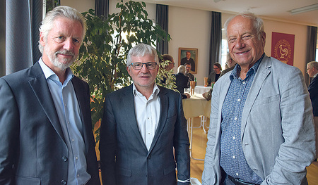 Markus Lehner von der OÖ. Fachhochschule Campus Linz (von links),  Caritasdirektor Franz Kehrer und Prof. Roman Sandgruber waren drei der fünf Referenten beim Symposium zur Linzer Diözesangeschichte. 