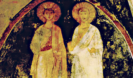 Gisela und Stephan in der Gisela-Kapelle in Veszprém in Ungarn