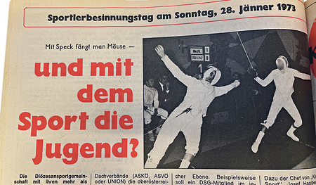 Thema vor 50 Jahren: Sport in den Pfarren   