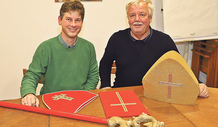 Die Männer „hinter“ den Nikoläusen: Wolfgang Loidl-Kendler und Dr. Rudolf Schreil  