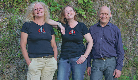 Team der Betriebsseelsorge in Braunau: Waltraud Menghin (von links), Irene Huss und Karl-Heinz Hellinger  