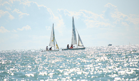 Segelboote in der Adria.