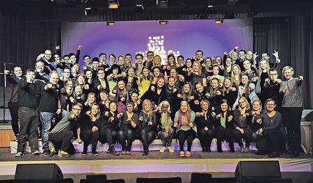 Großes Chorprojekt des Jugendhauses Schacherhof.   