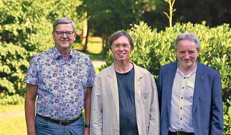 Hannes Hofer (li.), Bernhard Steiner (Mitte) und Hans Kirchner (re.)