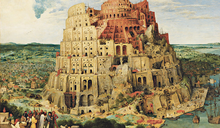 Turmbau zu Babel, Pieter Bruegel der Ältere (Wiener Version). Im Kunsthistorischen Museum in Wien läuft derzeit die Bruegel-Ausstellung. 