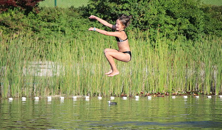 Sommerzeit ist auch Badezeit.