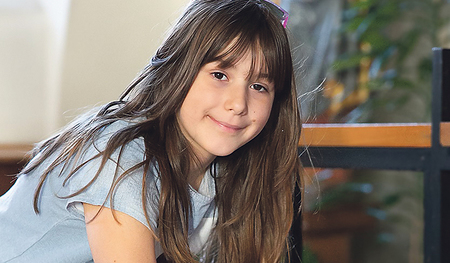 Einen Engel malen, um die Kriegssorgen loszuwerden.  