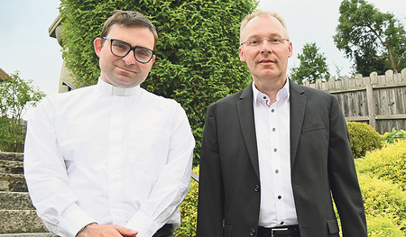 H. Maximilian Pühringer OPraem und H. Florian Sonnleitner OPraem