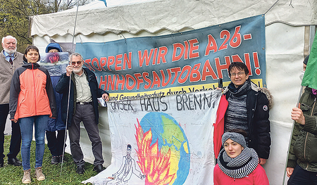 Der Bau der A26-Bahnhofsautobahn soll verhindert werden.    