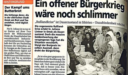 Die Bevölkerung in Sibirien litt unter dem dramatischen Preisanstieg.   