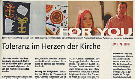 Plakate ersetzen den Kreuzweg.   