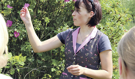 Burgi Madl von der Landwirtschaftlichen Fachschule Andorf bei einer KBW-Veranstaltung.  