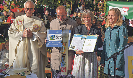Die Auszeichnung zur Klimabündnispfarre ist eine Motivation für das weitere Engagement.   