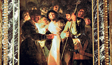 Goya, Gefangennahme Christi (Detail)  