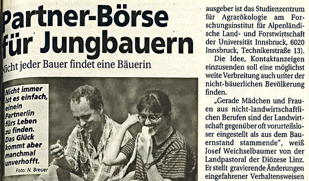 Partner/innen-Börse für Jungbauern.  