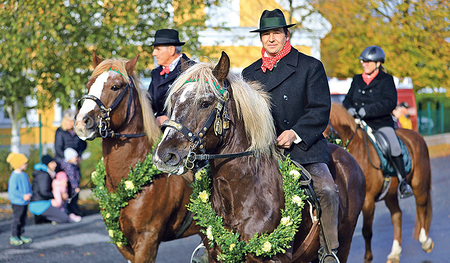 Der Leonhardiritt in Pettenbach   