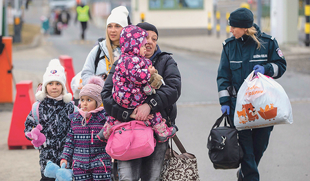 Rund 1,7 Millionen Menschen aus der Ukraine waren zu Wochenbeginn auf der Flucht. Ein Teil von ihnen wird auch in Oberösterreichs Pfarren Aufnahme finden.