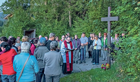 Der Kreuzweg auf den Oberkaibling bei Pettenbach   