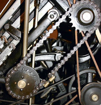 Betriebsbesuch Druckerei, Landesverlag Druckservice GesmbHDruck Museum, Geschichte des ZeitungsdrucksZahnr?der, Maschine
