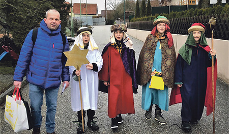 Martin Königsberger mit seiner Gruppe