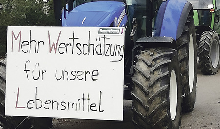 Demos der Bauern 