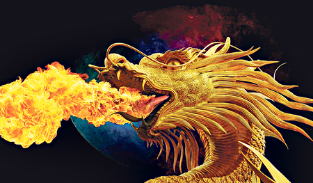 Gängige Vorstellung eines Drachen  