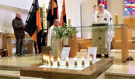 Wallfahrtsmesse der Kolpingfamilien.  