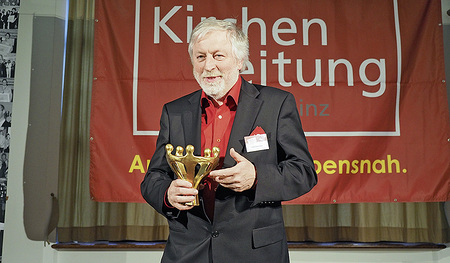 Erfinder des Solidaritätspreises: Ernst Gansinger, Redakteur bei der 'KirchenZeitung' von 1981 bis 2016.