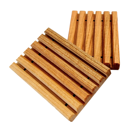 Willkommensgeschenk der Kirchenzeitung - 2 Stück Seifenablage aus Holz