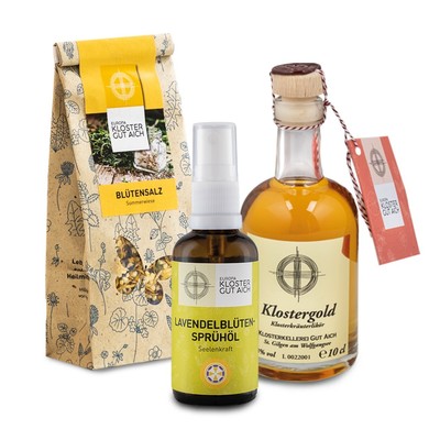 Geschenkset / Kloster Gut Aich 3 Produkte aus dem Klostershop Gut Aich als Willkommensgeschenk der Kirchenzeitung