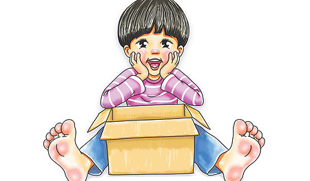 Mit etwas Karton kannst du dir ganz schnell Riesenfüße basteln. 