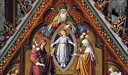 Darstellung zu  Mariä Empfängnis  im Linzer Mariendom 