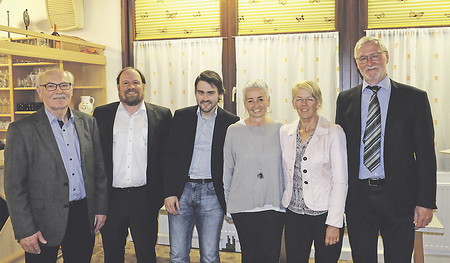 Im DSG-Vorstand (v. l. n. r.): Rudolf Ransmayr, Robert Tremel, Paul Weisshäupel, Gerda Eibensteiner, Berta Stadler, Christian Zoidl   