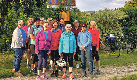 Bei der Radwallfahrt der Pfarre Pennewang.    